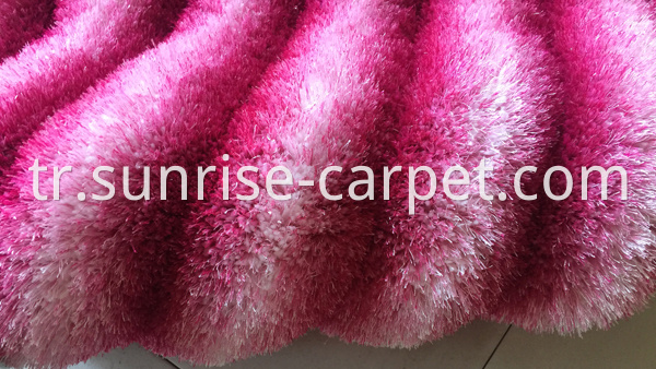 Polyester & Elastic Yarn 3D Carpet Rug